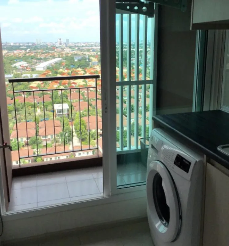 For rent Aspire Rattanathibet, come to relax in this room, have a good night's sleep. quiet private High floor, beautiful view, don't be slow