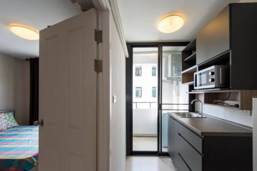 Plum Condo for rent, Phahon Yothin 89, corner room, comfortable view, fully furnished, electrical appliances You can just come in.