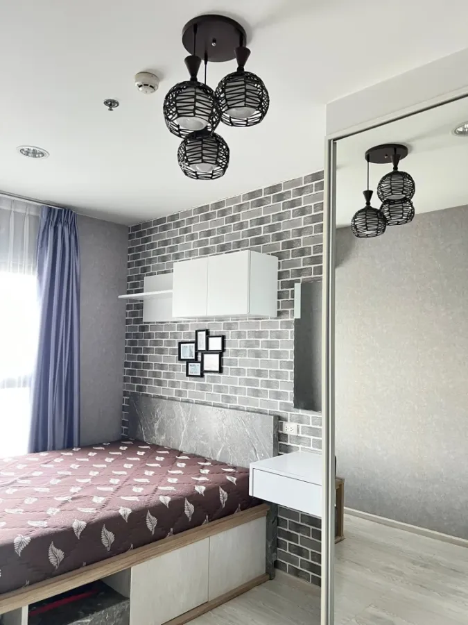 ให้เช่า Plum Condo Central Station ห้องชั้น 10 ติดวอลเปเปอร์อย่างดี มาพร้อมสิ่งอำนวยความสะดวกครบครัน จองเลย