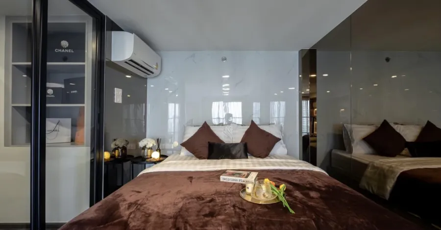 ปล่อยเช่า Knightsbridge Space Ratchayothin ห้อง Duo Space 2 ชั้น แต่งครบ Build-in ทั้งห้อง จองเลย