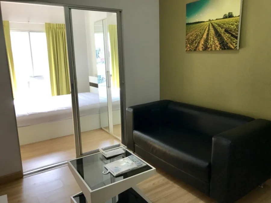 For rent!! The Kith Lam Luk Ka Klong 2 (Phase 1), 4th floor, Building C, fully furnished. Bring your bags and come in!!