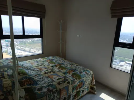 For rent, Plum Condo, Central Station, Phase 1, fully furnished. Fully furnished + electrical appliances, book in one place