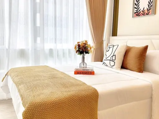 For rent, The Sky Sukhumvit, 2nd floor, beautiful room, nice to live in, comes with complete decoration. If interested, hurry and reserve now. Don't m