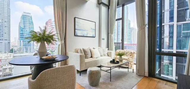 ให้เช่า!! คอนโด 28 ชิดลม ห้องดูเพล็กซ์ เฟอร์นิเจอร์เรียบหรูดูแพง หิ้วกระเป๋าใบเดียวเข้าอยู่ได้เลย!! images