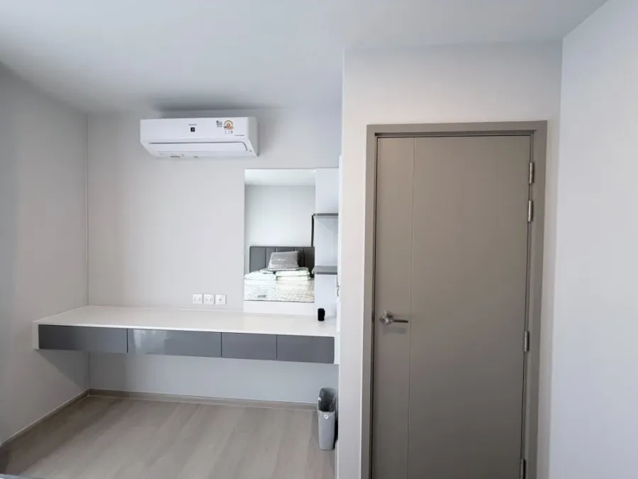 ให้เช่าคอนโด Aspire Onnut Station ห้องหัวมุมเงียบสงบไม่ติดห้องอื่น ฟอร์นิเจอร์ Built-in ดีไซน์สวย ทันสมัย ทุกพื้นที่ใช้งานได้จริง