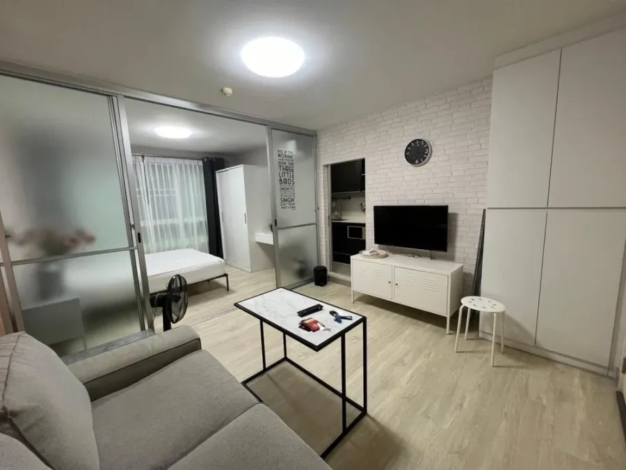 Urgent sale, D Condo On Nut Rama 9, 1st floor, wide room, very good price.