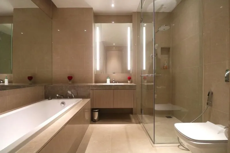 For rent Magnolias Waterfront Residences 49th floor, Chao Phraya River view. Luxuriously decorated room, move quickly