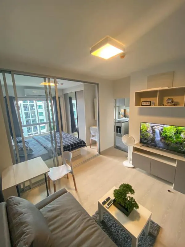 Condo for rent, Niche ID Petchkasem - Bang Khae, 6th floor, south, cool breeze. Pool view, beautiful room, very nice