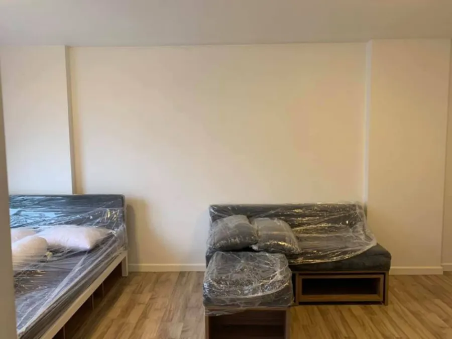 For rent, D Condo Campus Rangsit, Phase 2, large room, the most usable space If interested, hurry up to reserve it before it's gone.