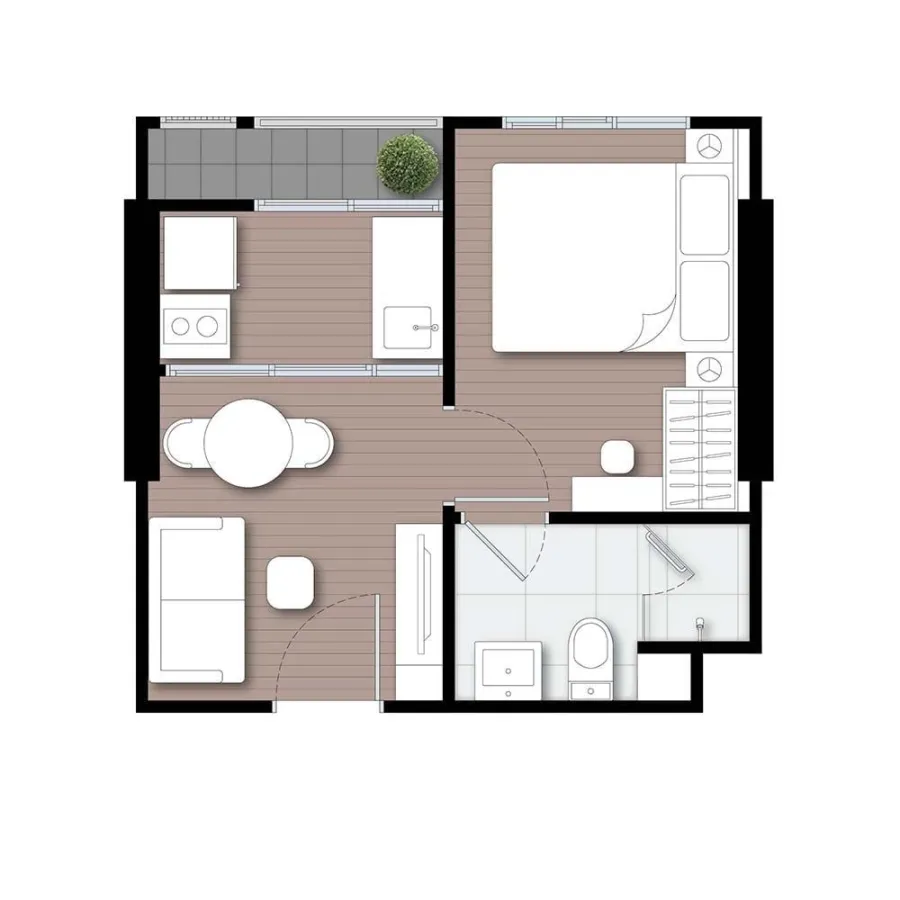 ขายดาวน์ นิว คอนเน็กซ์ คอนโด ดอนเมือง ชั้น 2 ตึก A ตำแหน่งห้องดี Fully Furnished จองด่วนๆจ้า