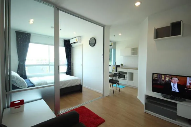 Sell / rent Lumpini Place Srinakarin-Huamark Station, beautiful room, garden view, fast water