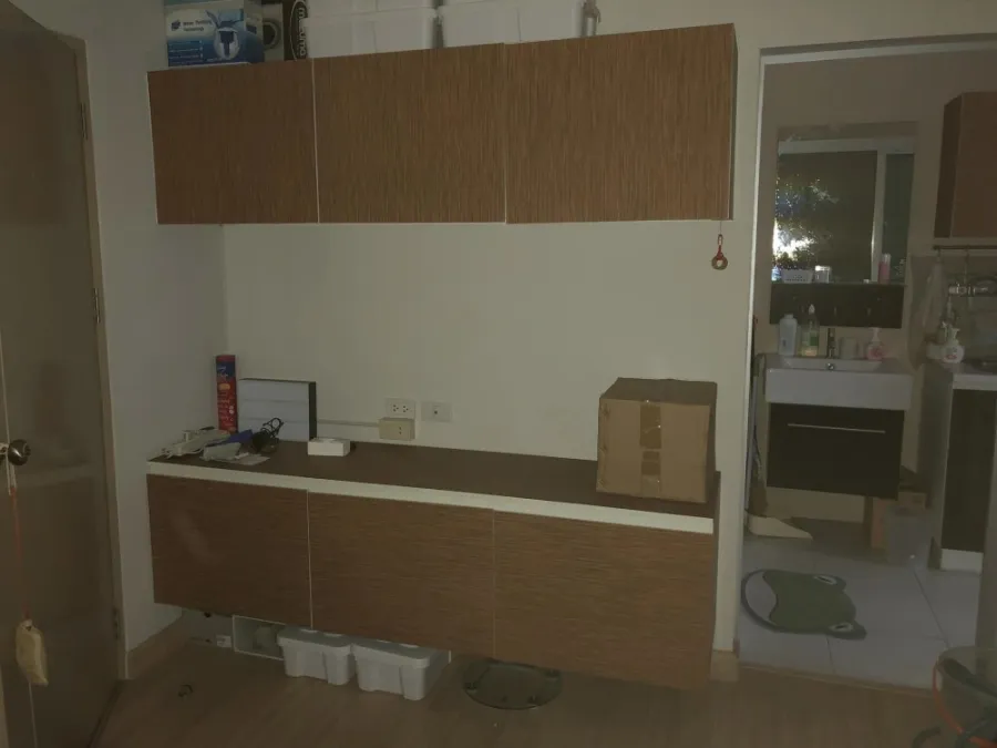 Condo for sale, Smart Watcharapol, 2nd floor, not high, spacious room, proportionate, fully furnished, good price, hurry and book now.
