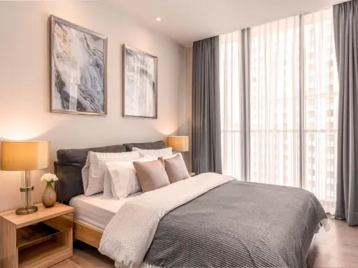 For sale, for rent, Park 24 Origin Phromphong, decorated in a LUXURY style, extremely beautiful, large TV, can watch movies to your heart's content, d