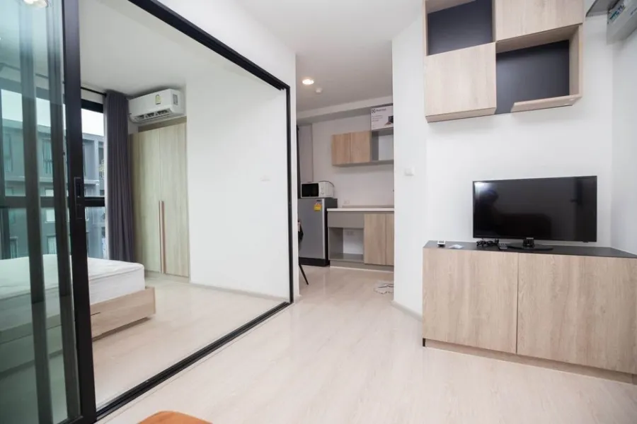 Condo for sale, for rent, The Excel Groove Lasalle 52, 7th floor, open, airy, comfortable room, ready to move in, hurry and reserve now.