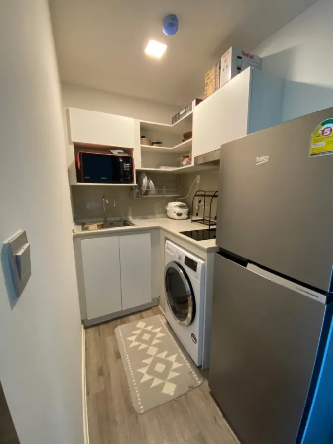 For sale, rent, Atmoz Chaengwattana, swimming pool view, built-in furniture, complete electrical appliances.