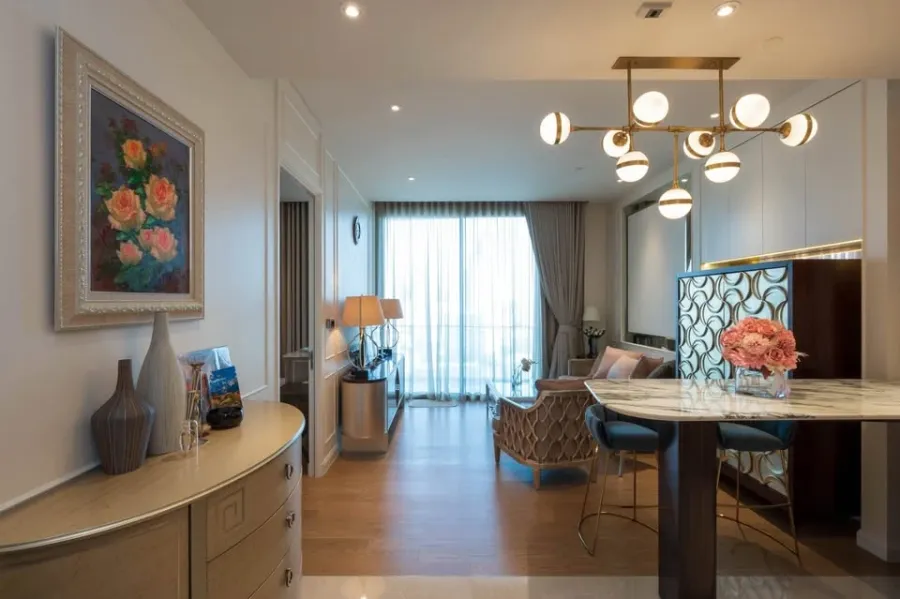 FOR RENT Magnolias Waterfront Residences The room has everything ready. Plus very beautiful decoration. Book now.