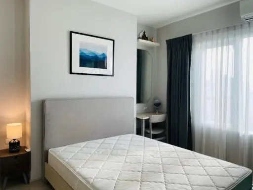 Urgent, selling Chapter One Eco, Ratchada-Huay Kwang, corner room decorated in minimal style, very livable, do not miss out on booking