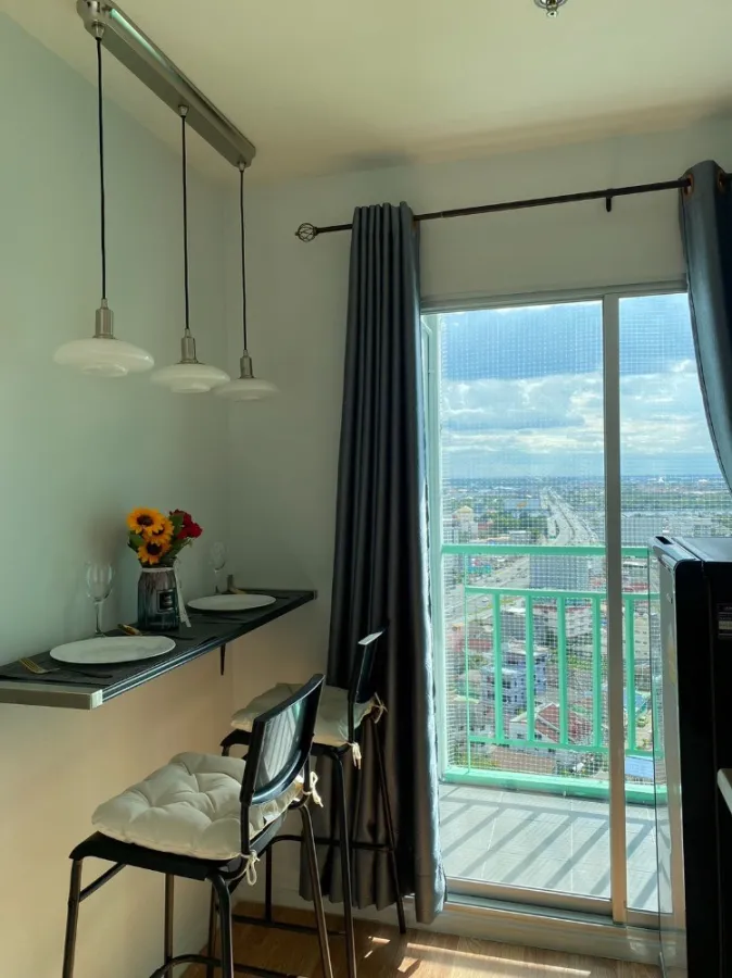 For sale Lumpini Ville Nakhon In-River View, river view, nice room, fully furnished, affordable price, book now, don't delay.