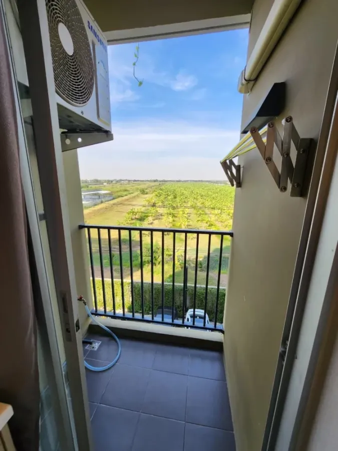 Plum Condo Rangsit Alive 1 for rent, clearly separated rooms, great price, all in one place, you can't miss it.