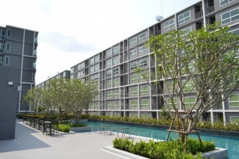 Condo for sale, D Condo Ramkhamhaeng 64, clean room, fully furnished, shock price, can not be found again with this project.
