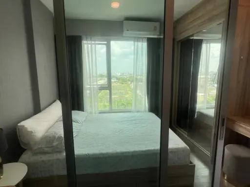 Happy Condo Donmuang The Terminal for rent. The unit has separate partitions, creating well-defined zones. Everything you need is in one place. Book n images
