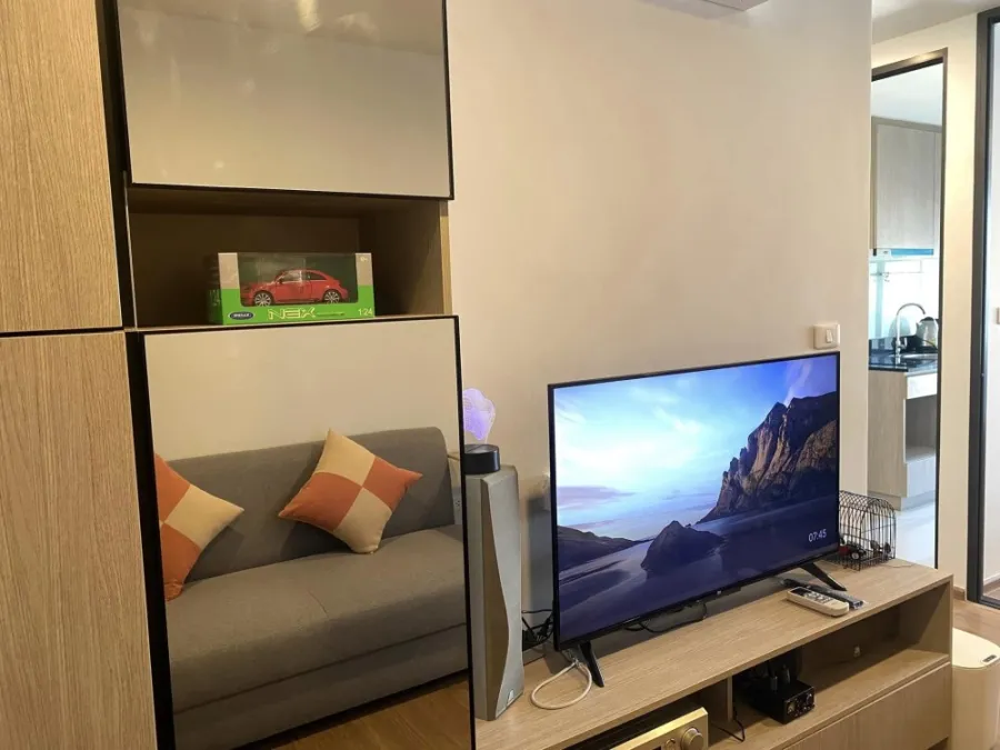 For rent, Niche Mono Itsaraphap, clean room, feel comfortable. Complete set of furniture Not booking is a big mistake.