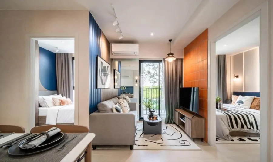 ขายดาวน์ Nue Core Khu Khot Station 1 bedroom plus ห้องมุม วิวสระน้ำและสวน ราคาดี จองเลย