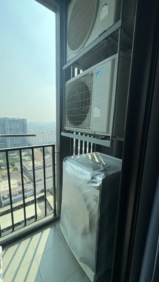 For rent, NUE Noble Chaengwattana, 1 bedroom, 1 bathroom, size 29 sqm, 23rd floor, nice decoration, ready appliances.