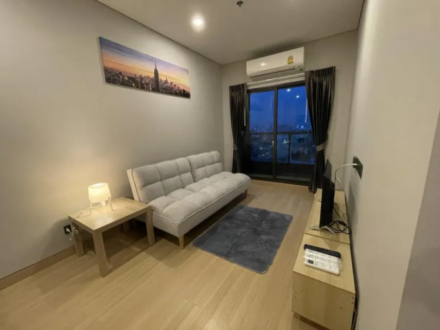 For sale, for rent!! Lumpini Suite Din Daeng-Ratchaprarop Condo, 19th floor, beautiful room, unblocked view, ready to move in, don't miss it!!