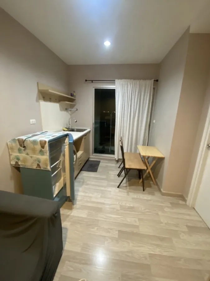For rent, Plum Condo Chokchai 4, nice room, proportion, fully furnished, 6th floor, cute price, just drag your luggage in.