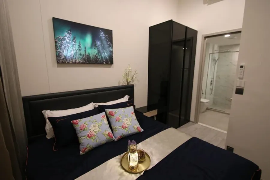 For sale, for rent!! Condo The Line Sukhumvit 101, beautiful room, full furniture, Chao Phraya River view, book now!!