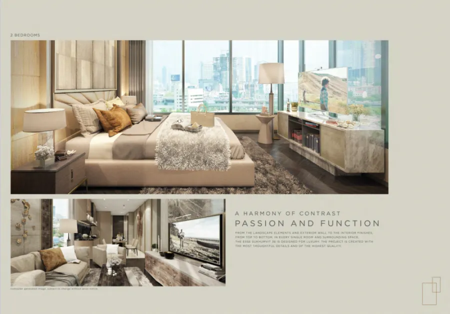 Quick sale!! Condo The Esse Sukhumvit 36, new room, 1st hand, golden location, near BTS, same price as the project, don't miss it!!