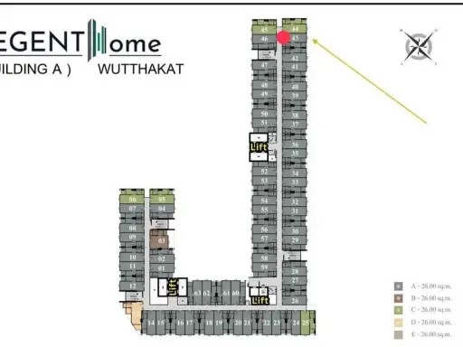 ขายดาวน์ Regent Home Wuttakat ห้องชั้นสูง หน้าต่างหันทิศเหนือ (ฝั่งองค์พระ) วิวโล่ง ไม่ร้อน ไกลห้องขยะสุดทางเดิน ไม่หนวกหู จองเลย images