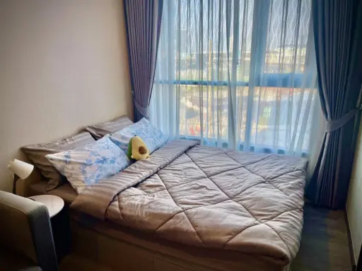For rent, The Origin Sukhumvit-Sai Luat E22 Station, 5th floor, brand new room, river view, fully furnished, reserve now.