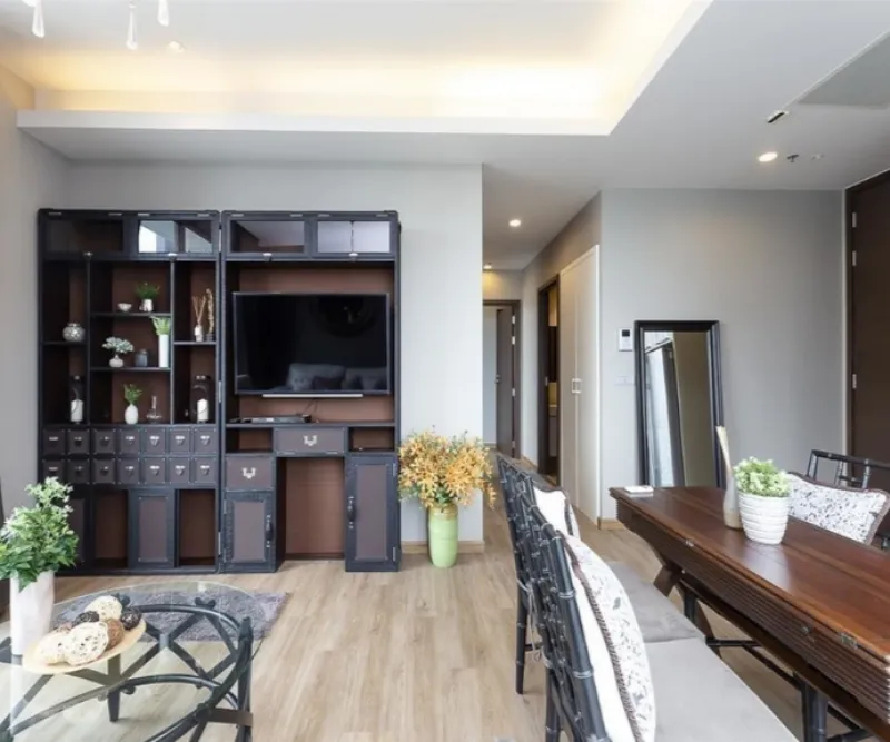 Condo for rent / sale Quat Call by Sansiri, new Renovate room, new furniture, North, ready to move in.