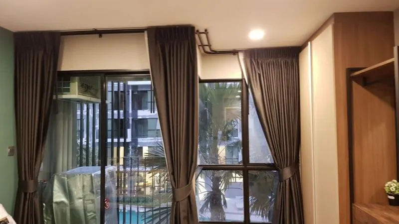 วิวสระ สวยมากๆๆ ห้องใหม่เอี่ยม ตกแต่งครบ นัดดูห้องจริงได้เลยนะ ให้เช่าเคฟ ทาวน์ สเปซ