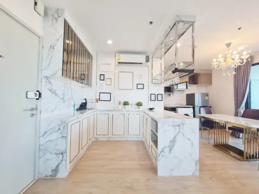 For sale and rent Ideo Sathorn-Tha Phra, luxuriously decorated room. Built-in wallpaper in the whole room as well. Beautiful and beautiful. Book now. images