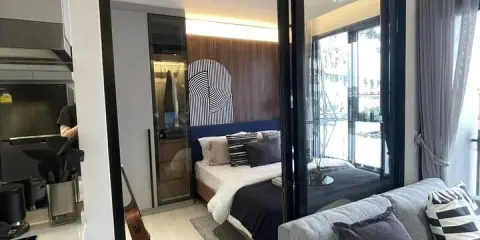ขายดาวน์ นิว ริเวอร์เรสต์ ราษฎร์บูรณะ ห้องชั้นสูง ใหญ่สุดใน type studio วิวฝั่งสะพานภูมิพล โปร่งโล่ง
