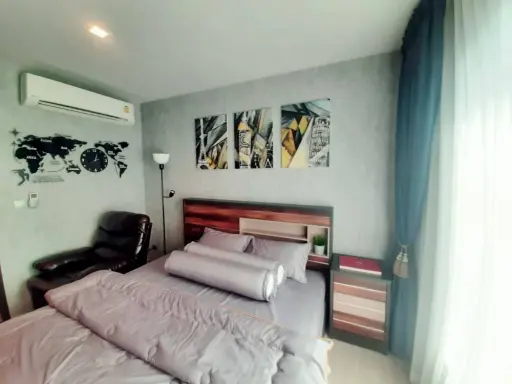 For sale, for rent, Life Asoke-Rama 9, fully decorated room, garden view, complete with all the equipment, very good room. Move quickly. images