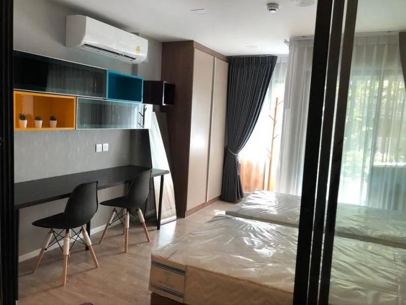 Kave town Space ให้เช่า 1 Bedroom extra เฟอร์นิเจอร์บิวท์อินจัดเต็ม ผนังติดวอลสวยมาก สนใจรีบเลยน้า