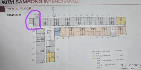 ขายดาวน์ Sena Kith Samrong Interchange ห้องชั้น 3 ในทำเลดี เดินทางสะดวก รีบจองเลยตอนนี้