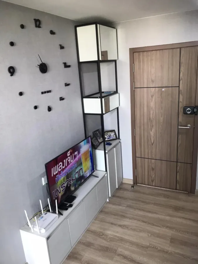 Condo for sale, The cube loft Ladprao 107, fully furnished in the room. Ready to move in. Cheap price. Book now.