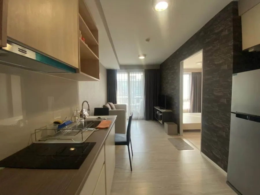 Condo for rent, My Story, Ladprao 71, pool view, fully furnished, complete electrical appliances, don't miss it.