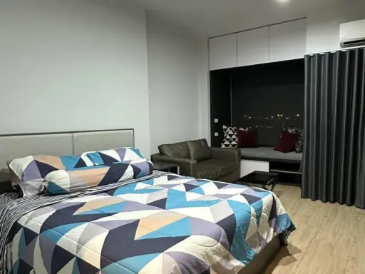 For rent, Ideo New Rama 9, 12th floor, STUDIO room, high ceiling, airy, comfortable, well decorated. Move in now. images
