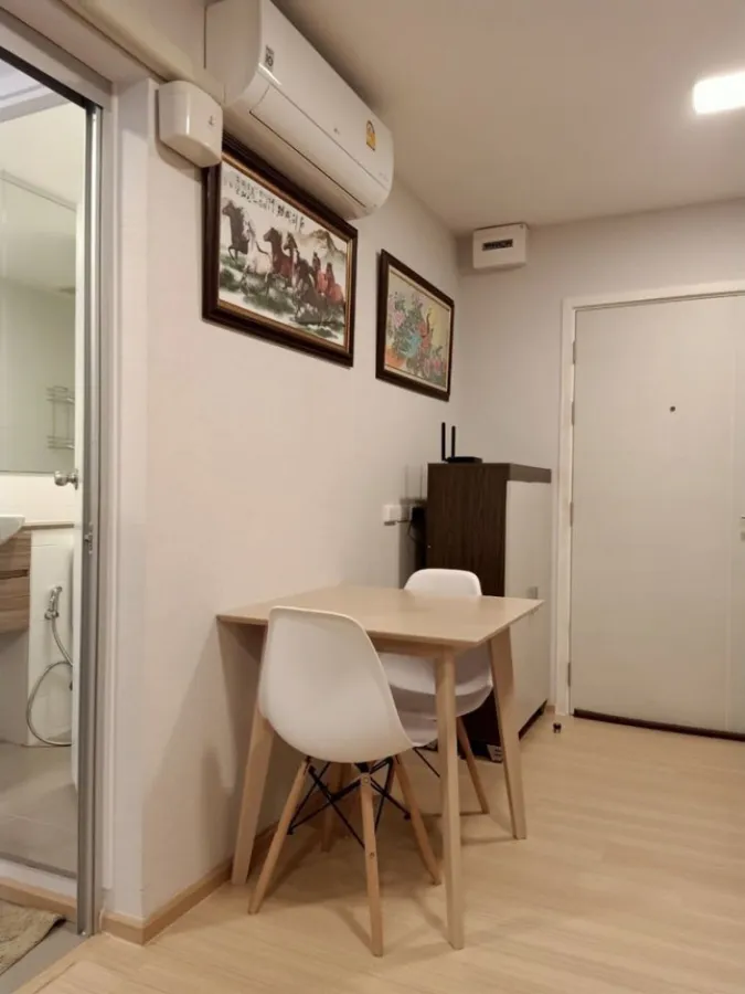 For rent, Plum Condo Rangsit Alive 1, Building A, 6th floor, pool view. Good built-in wardrobe. Hurry up to reserve.