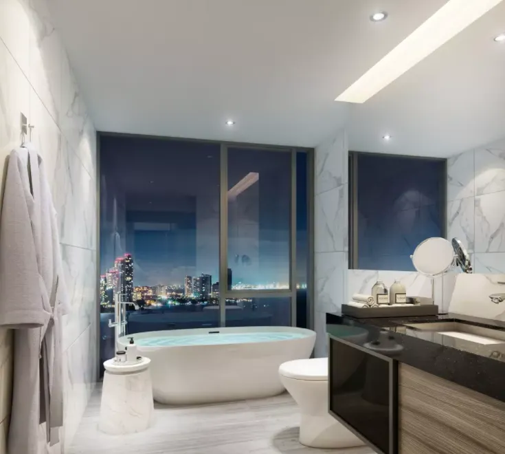 For rent: The Panorama Pattaya (South Pattaya), 8th floor, city view, beautiful room, fully furnished, ready to move in. Interested, hurry and book no