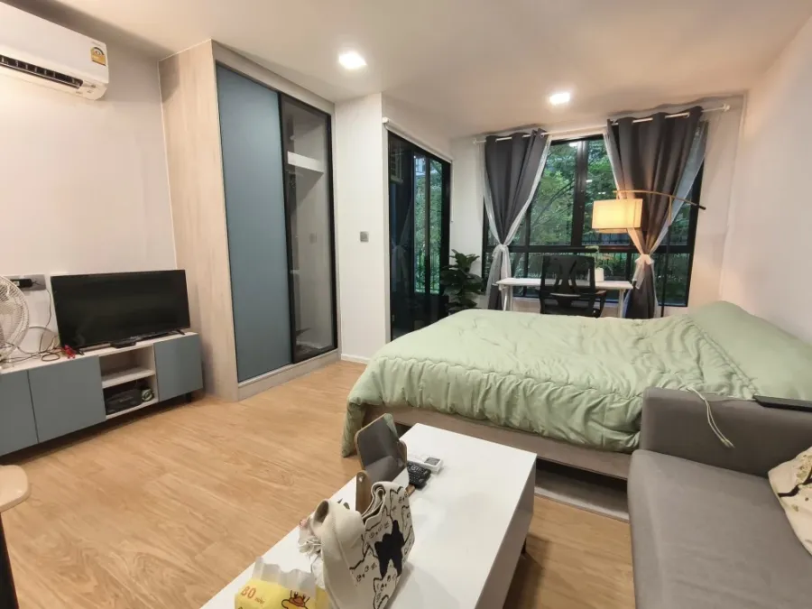 ให้เช่า Atmoz Kanaal Rangsit ห้องชั้น 2 แต่งสวยคุมโทน มองเห็นวิวมุมสวนสวย จองเลย