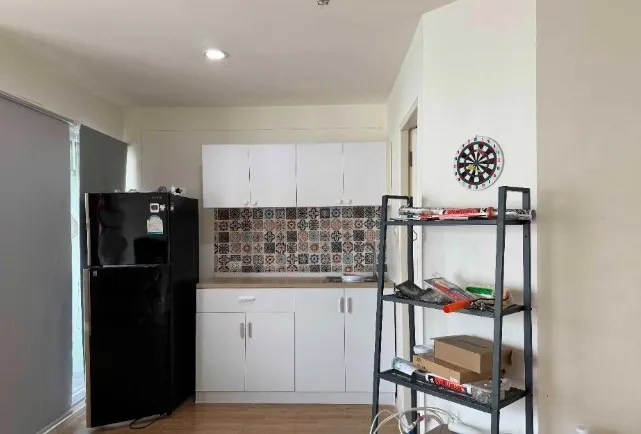 For rent, Lumpini Ville On Nut-Phatthanakan, 7th floor, garden view, north, complete with furniture and electrical appliances.