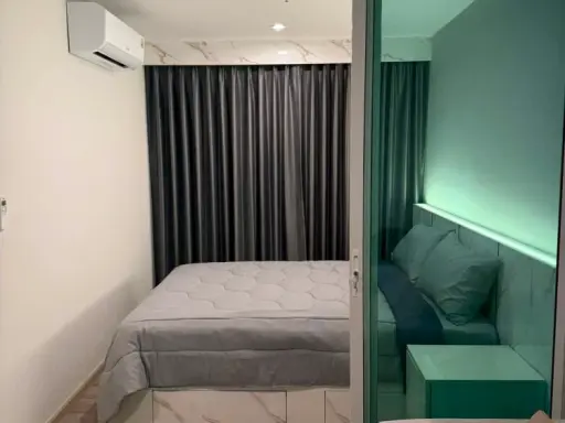 Condo for rent, Regent Home Bangna. Ready to move in, 19th floor, spacious with Chao Phraya River view. Such a great deal, you should book now!