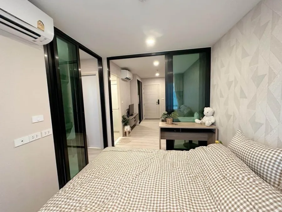 ขาย ให้เช่า The Origin Sukhumvit105 ห้องติดวอลเปเปอร์อย่างดี โทนขาว ละมุนตา ราคาละมุนใจ ซื้อเลย